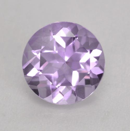 Medium-Light Violet Аметист Камень - 1.2ct Круглая Фасетная Огранка (ID: 536147)