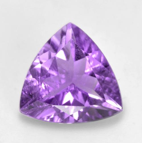 Deep Purplish Violet Аметист Камень - 1.3ct Огранка Триллион Фасетная (ID: 536167)