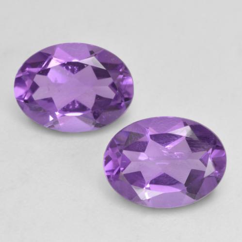 Deep Purplish Violet Аметист Камень - 1ct Фасетный Овал (ID: 536487)