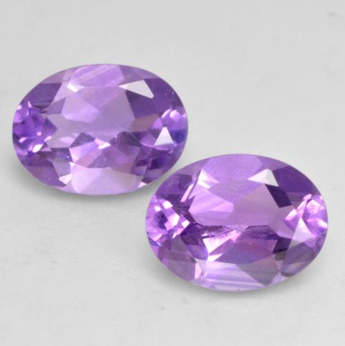Vivid Violet Amethyst Gem - 1.2ct Oval Facet (ID: 536496)