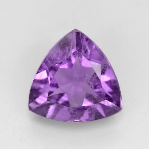 Violeta oscuro Amatista Gema - 1.5ct Forma trillón (ID: 536514)