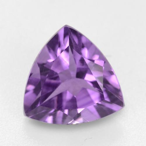 Medium Violet Amethyst Gem - 1.6ct Trillion Facet (ID: 536516)