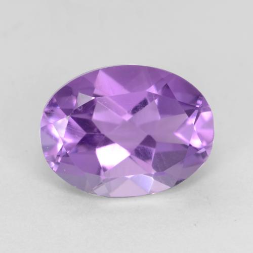 Темно-фиолетовый Аметист Камень - 1.1ct Фасетный Овал (ID: 536701)