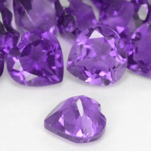Amethyst Gemstone in 4 x 4 mm (calibrated) Size for Sale, Amethyst Stone in Vivid Violet Color