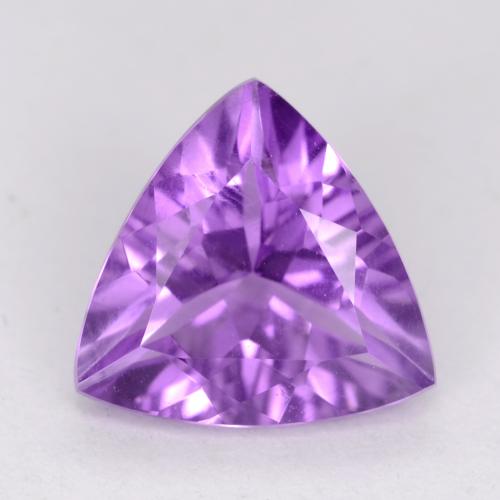Vivid Violet Amethyst Gem - 1.9ct Trillion Facet (ID: 541911)