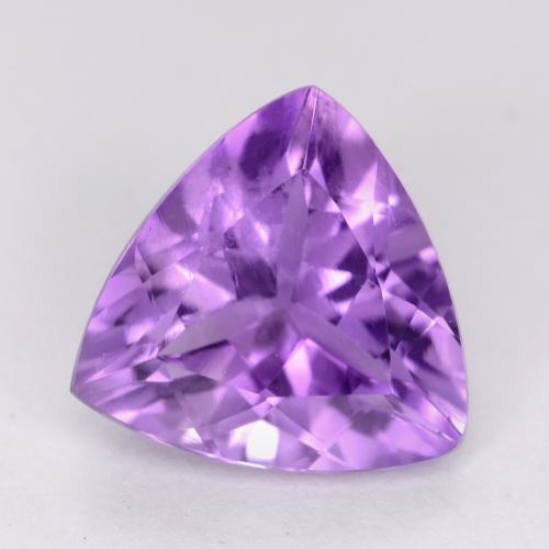 Medium Violet Amethyst Gem - 2.1ct Trillion Facet (ID: 541913)