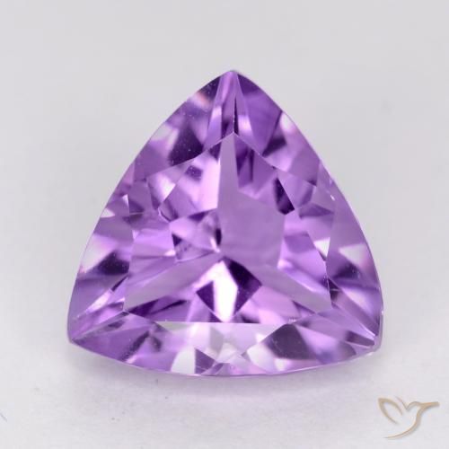 2.07ct Natural Medium Violet Amethyst, Trillion, VS