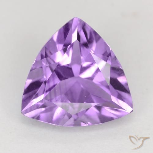 2.14ct Natural Pinkish Violet Amethyst, Trillion, VVS-VS