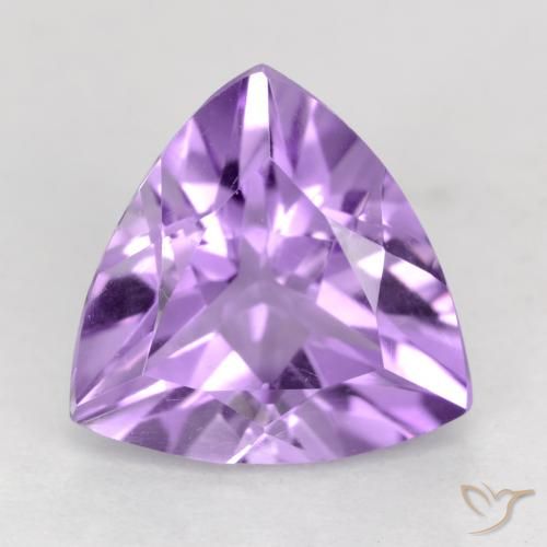 2.18ct Natural Pinkish Violet Amethyst, Trillion, VVS-VS
