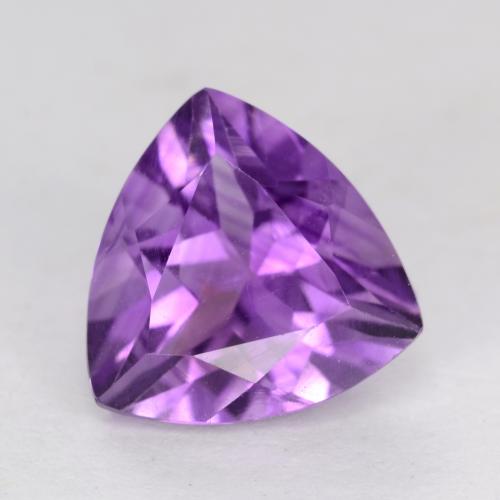 Violeta vívido Amatista Gema - 2.4ct Forma trillón (ID: 542517)