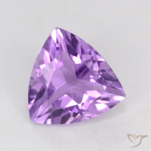 2.08ct Natural Medium Violet Amethyst, Trillion, VS