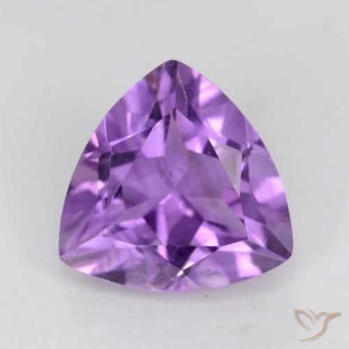 Violeta púrpura intenso Amatista Gema - 2.4ct Forma trillón (ID: 542525)