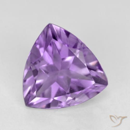 2.30ct Natural Medium Violet Amethyst, Trillion, VVS-VS
