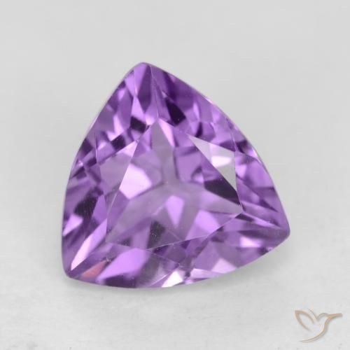 2.33ct Natural Medium Violet Amethyst, Trillion, VVS-VS
