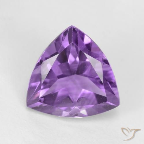 2.33ct Natural Medium Violet Amethyst, Trillion, VVS-VS