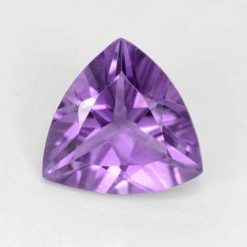 Medium Violet Amethyst Edelstein - 1.9ct Trillantschliff (ID: 543688)