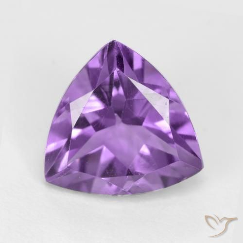 Vivid Violet Аметист Камень - 2.4ct Огранка Триллион Фасетная (ID: 543692)