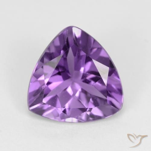 Medium Violet Аметист Камень - 2ct Огранка Триллион Фасетная (ID: 543694)