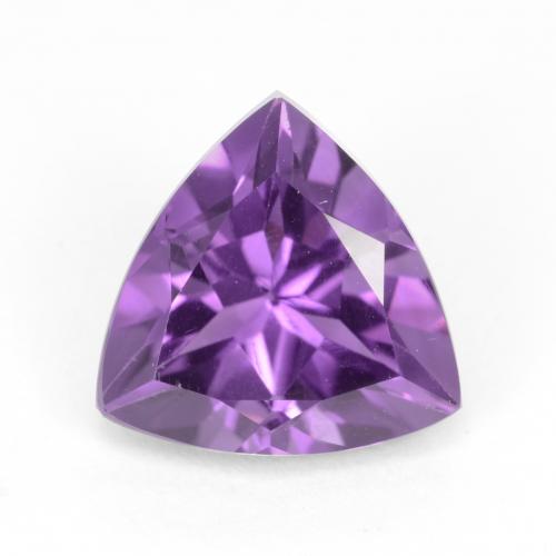 Темно-розовато-фиолетовый Аметист Камень - 2.1ct Огранка Триллион Фасетная (ID: 543695)