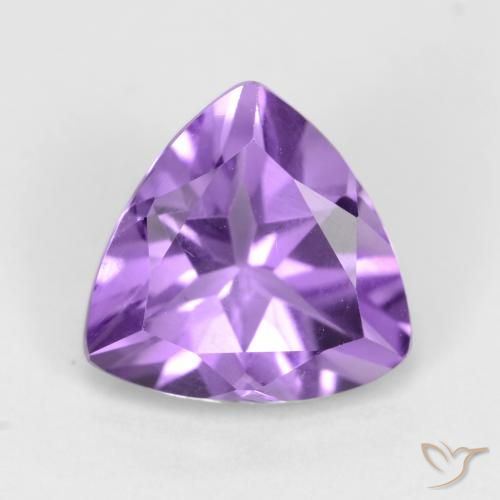 2.12ct Natural Deep Violet Amethyst, Trillion, VVS-VS