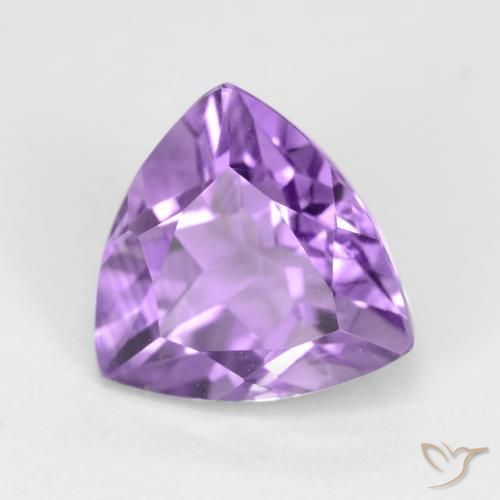 2.30ct Natural Medium Violet Amethyst, Trillion, VVS-VS