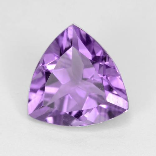 Medium Purplish Violet Amethyst Gem - 2.3ct Trillion Facet (ID: 543706)
