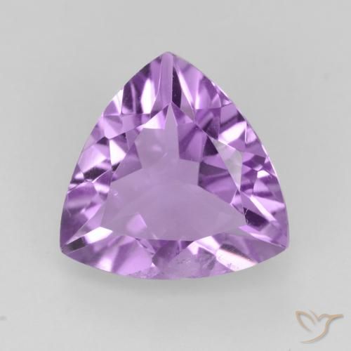 2.07ct Natural Medium Purplish Violet Amethyst, Trillion, VS