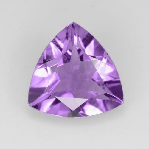 1.87 ct Violet Amethyst Gemstone, Amethyst Gem in Trillion Facet Shape for Sale.