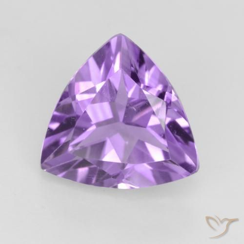 Deep Purplish Violet Аметист Камень - 2ct Огранка Триллион Фасетная (ID: 543833)