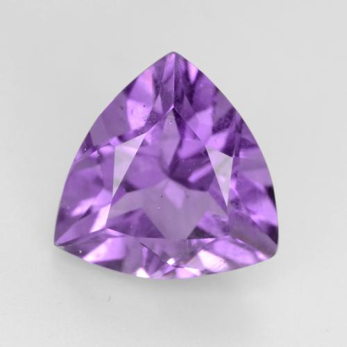 Medium Violet Amethyst Gem - 2.1ct Trillion Facet (ID: 543835)