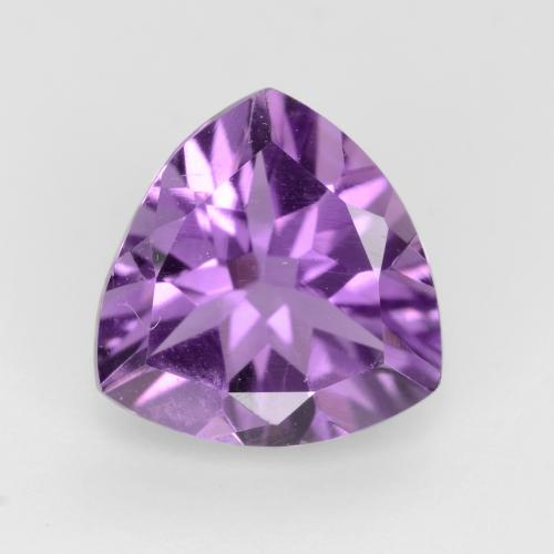 Medium Purplish Violet Amethyst Gem - 2ct Trillion Facet (ID: 543838)