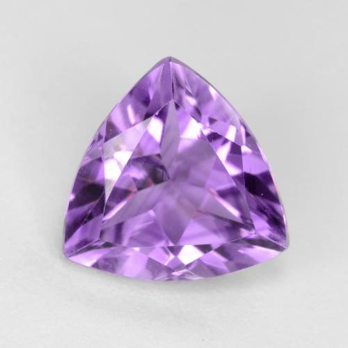 Deep Purplish Violet Amethyst Gem - 2.2ct Trillion Facet (ID: 543844)