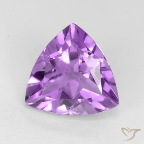 2.19ct Natural Deep Purplish Violet Amethyst, Trillion, VVS-VS