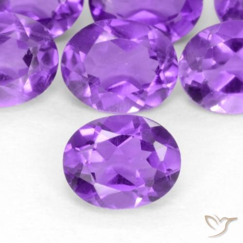 Intense Violet Аметист Камень - 0.3ct Фасетный Овал (ID: 546439)