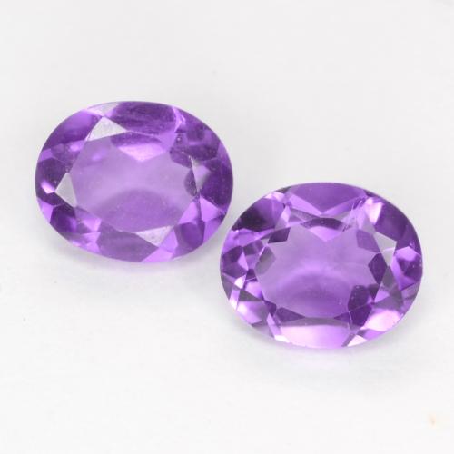 Medium Violet Аметист Камень - 0.3ct Фасетный Овал (ID: 548372)