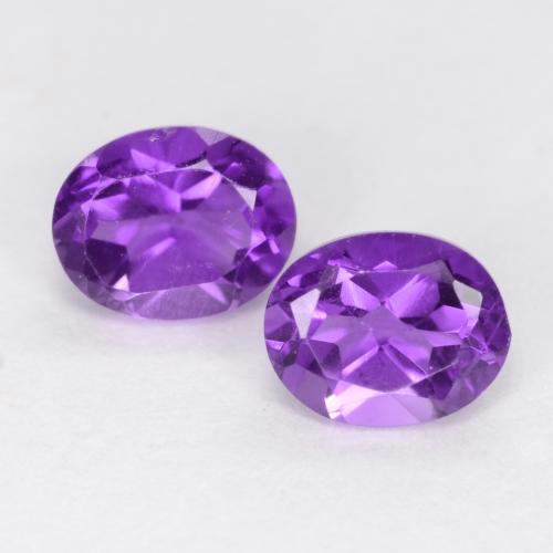 Medium-Light Violet Аметист Камень - 0.3ct Фасетный Овал (ID: 548569)