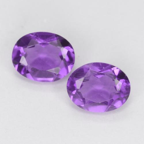 Medium-Light Violet Аметист Камень - 0.3ct Фасетный Овал (ID: 548571)