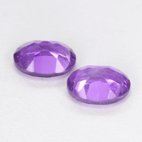 Amethyst Gemstones in 5 x 4.1 mm Size for Sale, Amethyst Stones in Medium-Light Violet Color