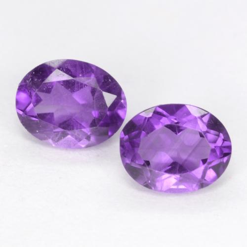 Medium-Light Violet Аметист Камень - 0.4ct Фасетный Овал (ID: 548576)