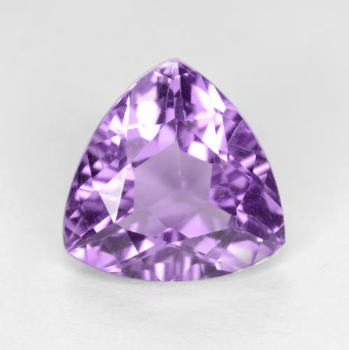 Medium Violet Amethyst Edelstein - 2.8ct Trillantschliff (ID: 550607)