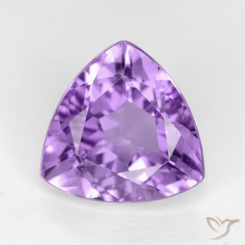 2.94ct Natural Deep Violet Amethyst, Trillion, VS