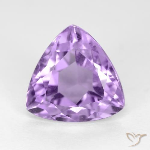 3.08ct Natural Pinkish Violet Amethyst, Trillion, VS