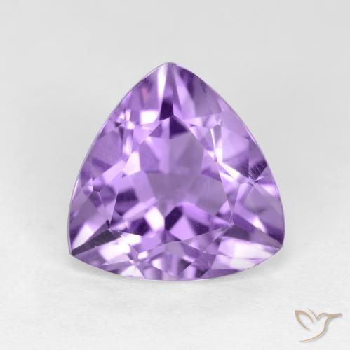 2.81ct Natural Medium Violet Amethyst, Trillion, VS
