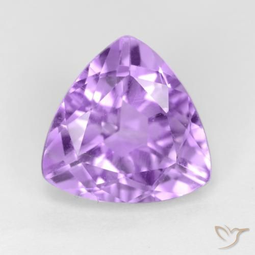 2.91ct Natural Light Violet Amethyst, Trillion, VS