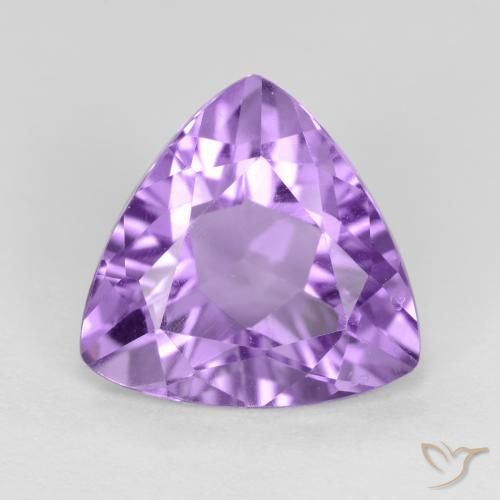 2.62ct Natural Pinkish Violet Amethyst, Trillion, VS