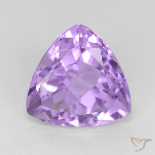 3.02 ct Trillion Cut Amethyst, 10 x 9.8 mm From Brazil, Photo A