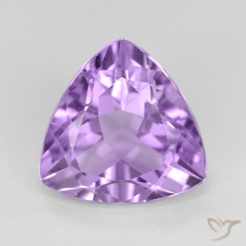 3.01ct Natural Pinkish Violet Amethyst, Trillion, VS