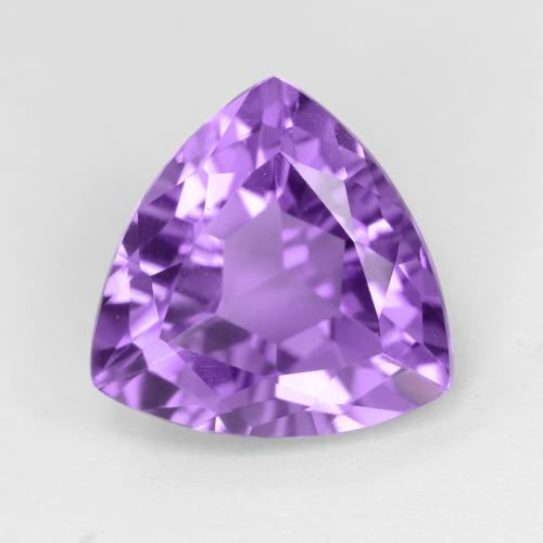 Violeta vívido Amatista Gema - 3ct Forma trillón (ID: 551272)