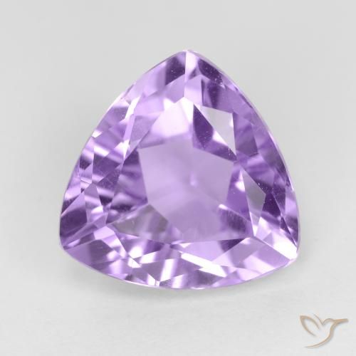 2.97ct Natural Medium Violet Amethyst, Trillion, VS