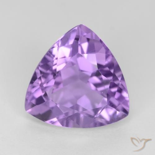 3.04ct Natural Deep Violet Amethyst, Trillion, VS